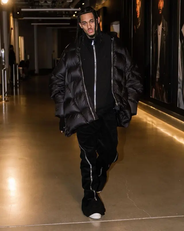 Jordan Clarkson outfit in Rick Owens, 2022