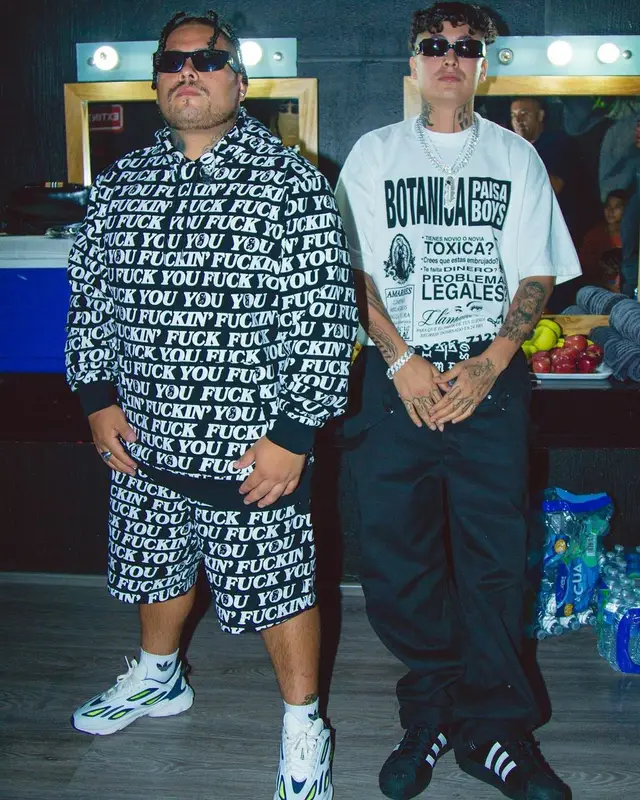 El Aleman outfit in Vintage, Adidas, and Fuck The Population, 2022