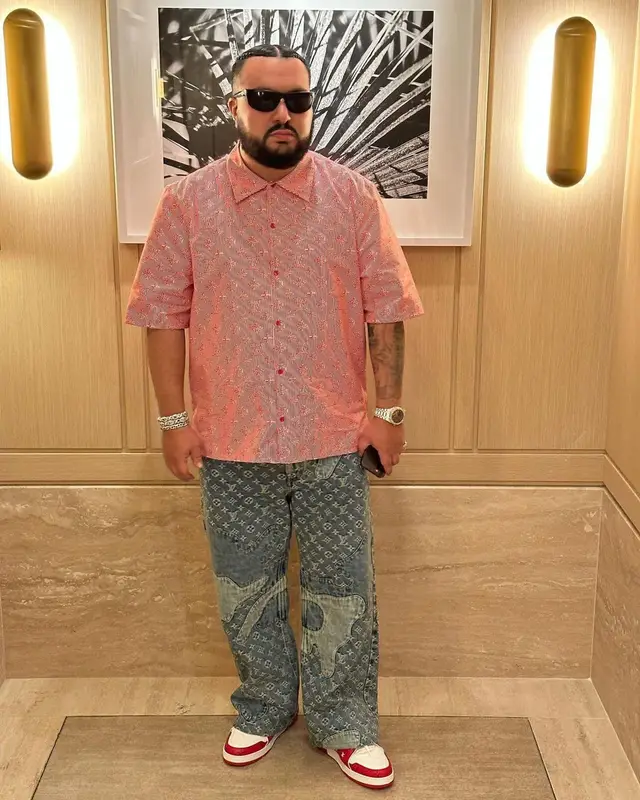 Cash outfit in Louis Vuitton and Nigo, 2022