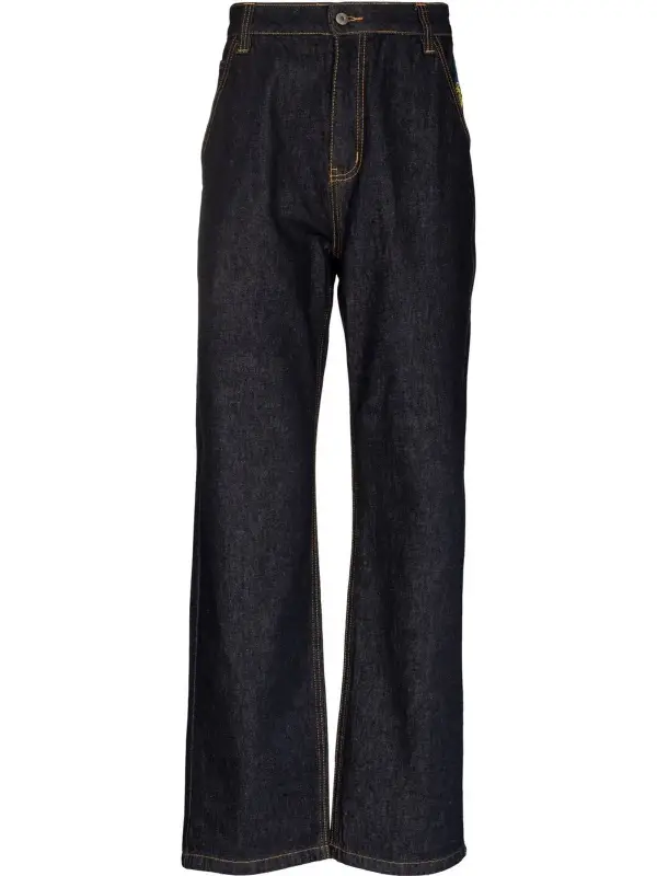 IceCream Blue Tricolour Logo Straight Leg Jeans $105