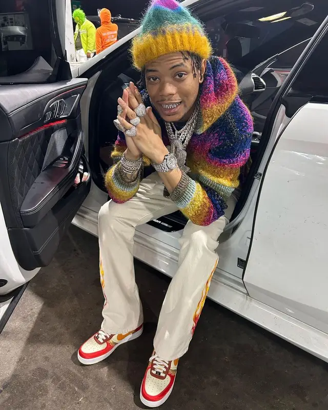 Lil Migo outfit in Gallery Dept., Balenciaga, and Marni, 2022