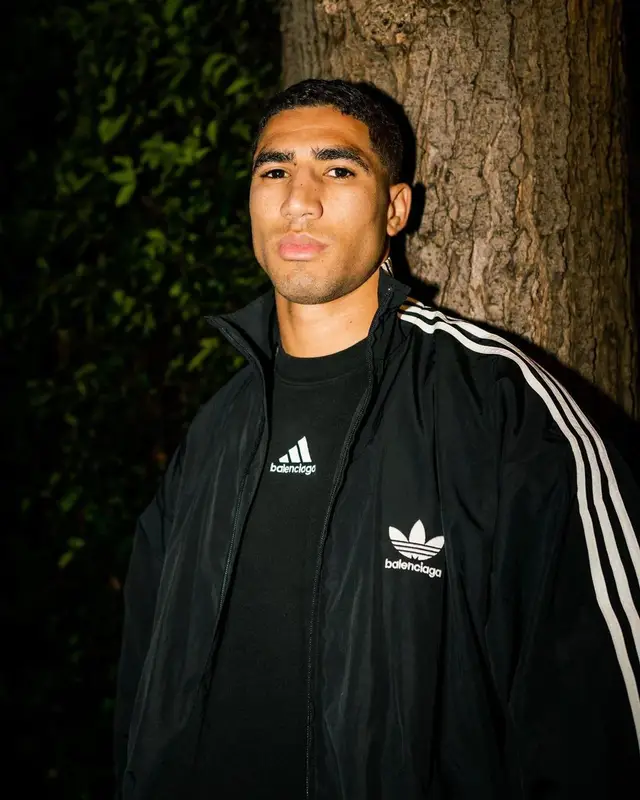 Achraf Hakimi outfit in Adidas and Balenciaga, 2022