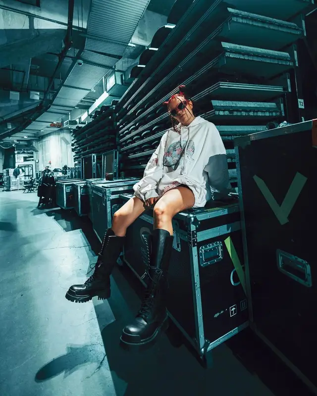 Karol G outfit in Balenciaga, 2022