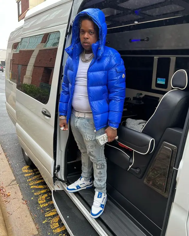 Finesse2tymes outfit in Moncler, Ksubi, and Louis Vuitton, 2022
