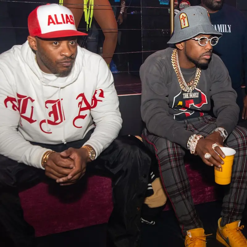 Fabolous outfit in Denim Tears, Nike, and Off-White, 2022