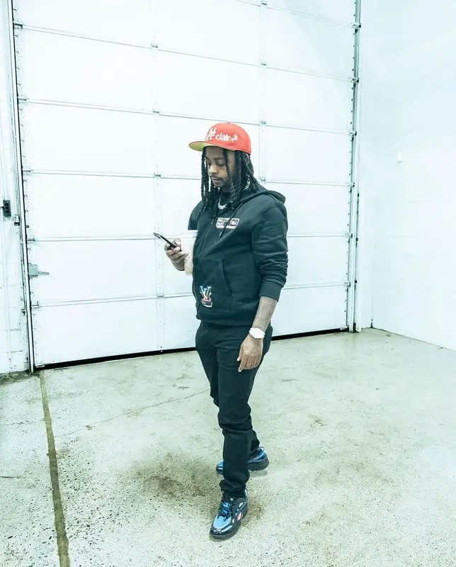 Babyface Ray outfit in Louis Vuitton, Amiri, and Raf Simons, 2022