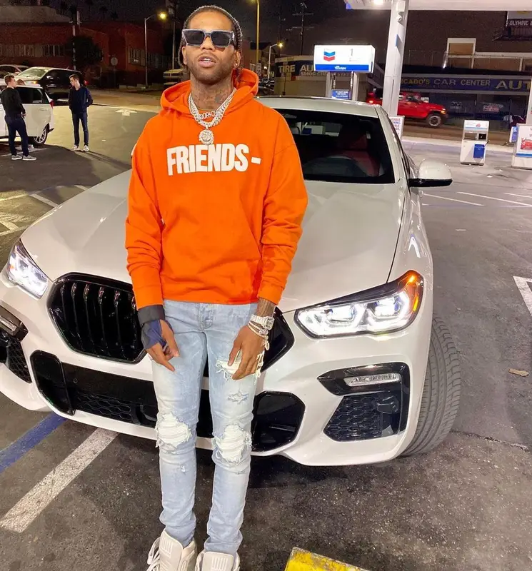 Hoodrich Pablo Juan outfit in Vlone, Amiri, and Louis Vuitton, 2020