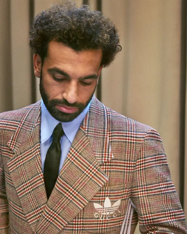 Mohamed Salah outfit in Gucci and Adidas, 2022