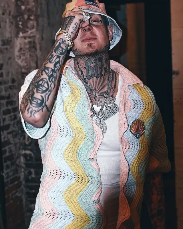 Millyz outfit in Nike and Casablanca, 2022