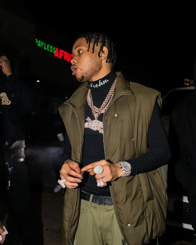 Lil Migo outfit in Who Decides War and Dior, 2022