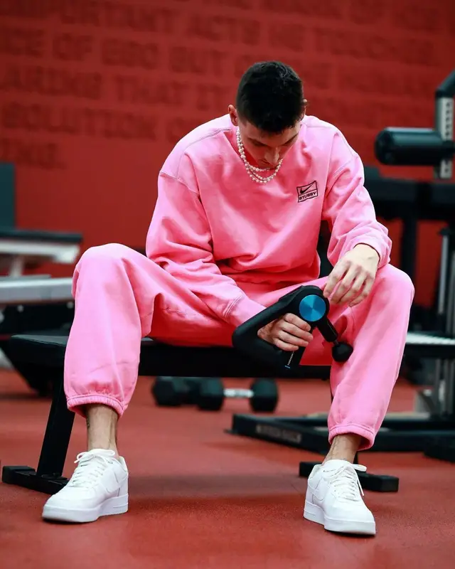 Tyler Herro outfit in Nike and Stussy, 2022