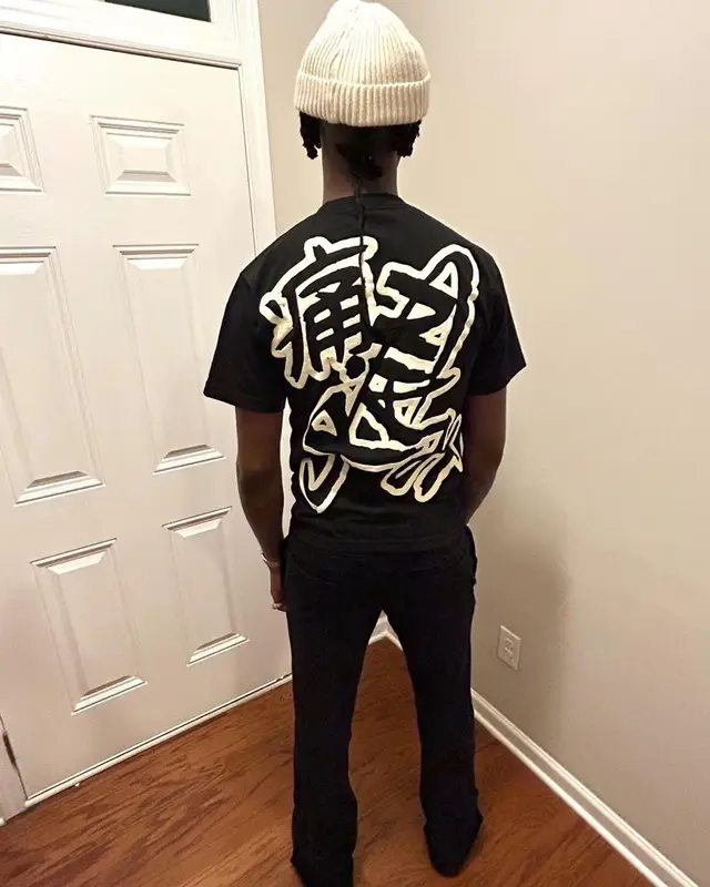 Yung Mal outfit in Itami, 2022
