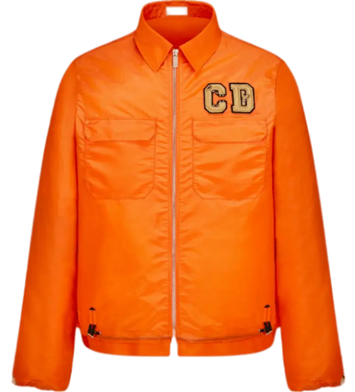 Dior Orange Shirt Jacket $1295