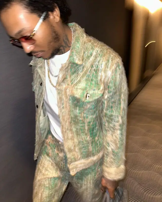 Lil Meech outfit in Des Pierrot, Nike, and Goyard, 2022
