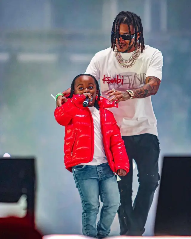 DDG outfit in Juice Wrld Merch, Palm Angels, and Ksubi, 2022