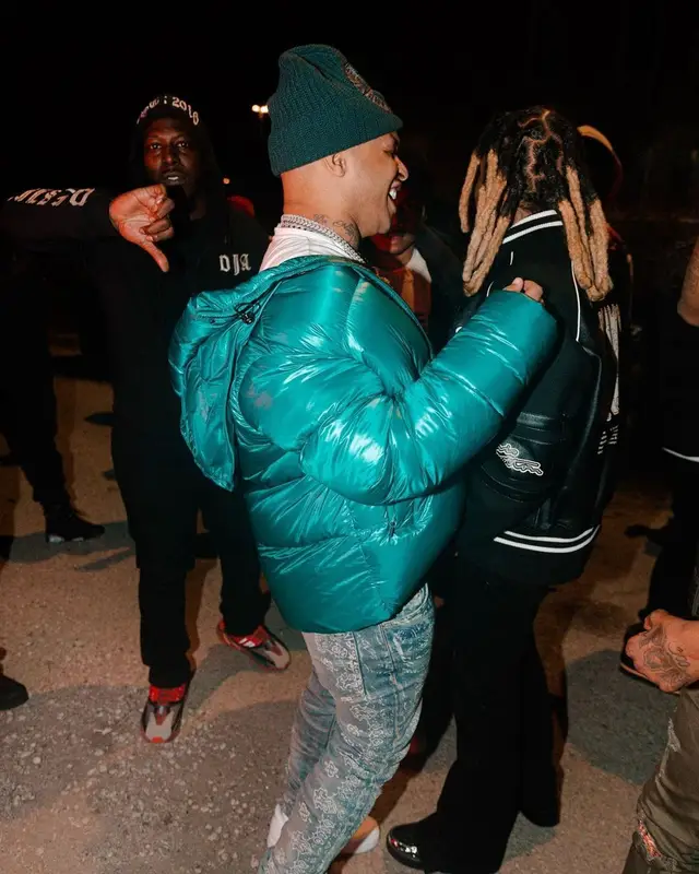 Doodie Lo outfit in Canada Goose, Amiri, and Stone Island, 2022