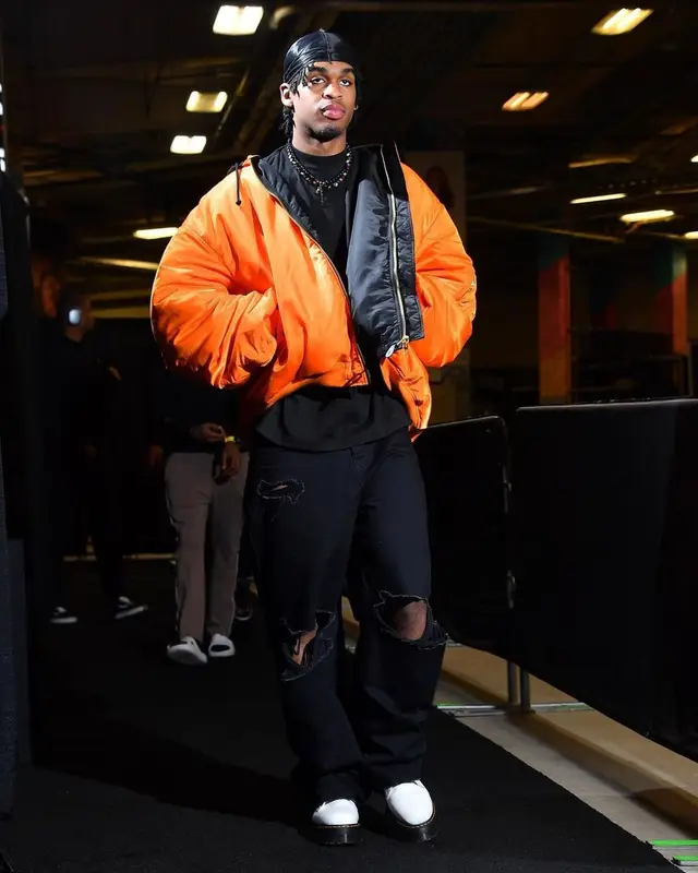 Joshua Christopher outfit in Vetements, Balenciaga, and Dr. Martens, 2022