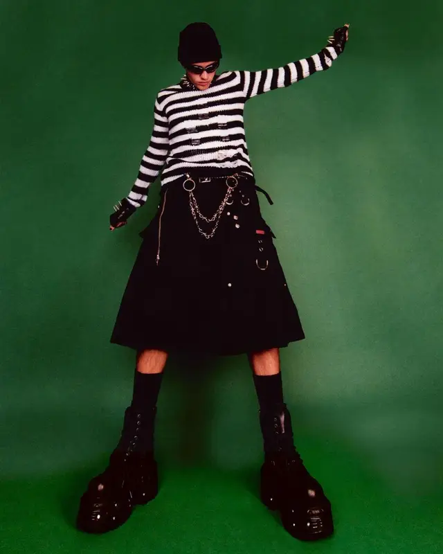 Justin Bieber outfit in Tripp NYC, New Rock, and Bonnie Clyde, 2022