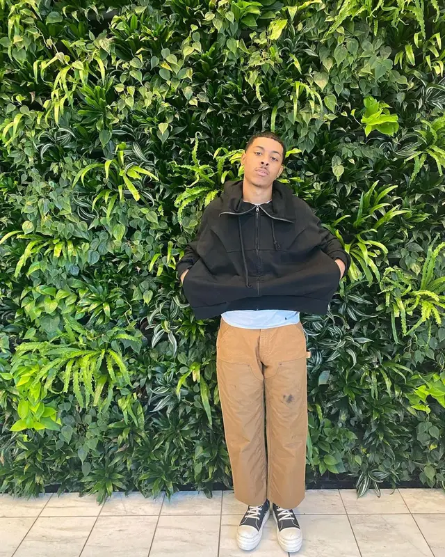 Cort3ll outfit in Ralph Lauren, Rick Owens, and Helmut Lang, 2022