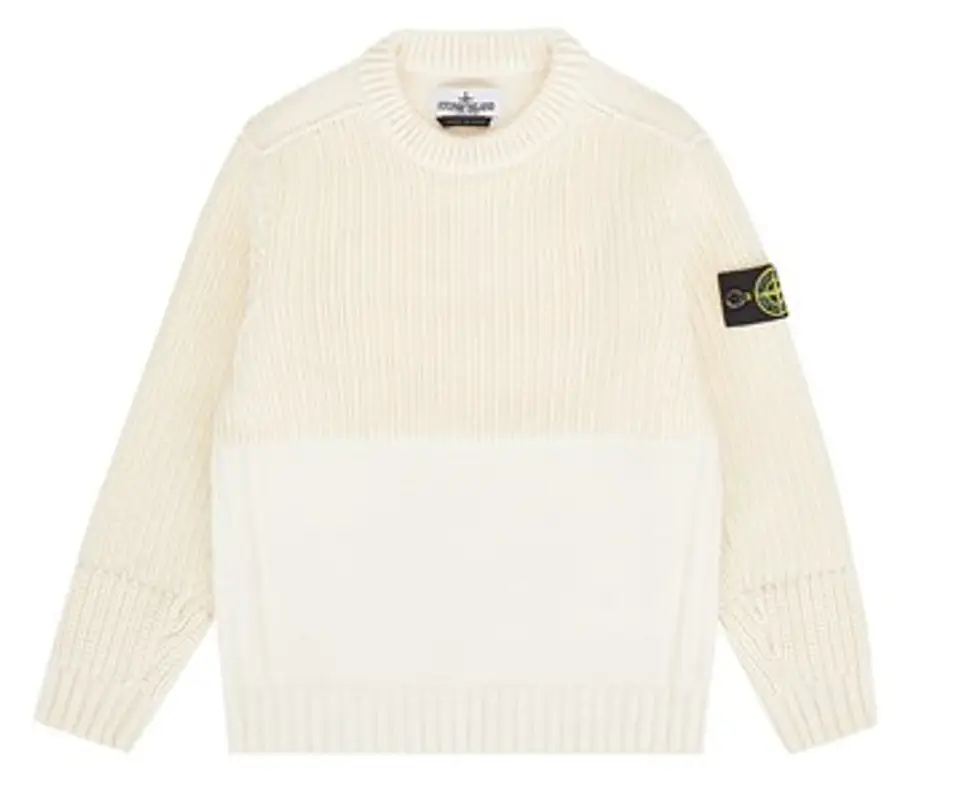 Stone Island Stucco Wool And Nylon Sweater $325