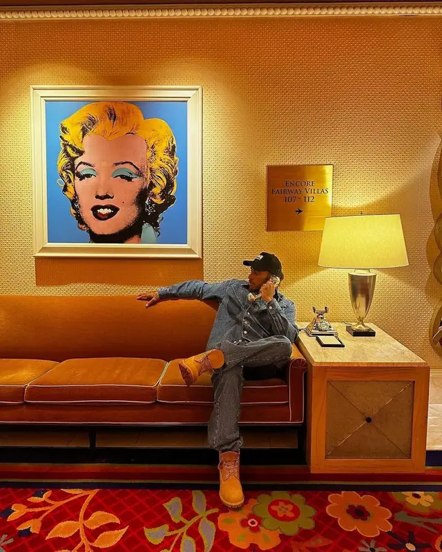 Lewis Hamilton outfit in Namacheko, Timberland, and Nahmias, 2022