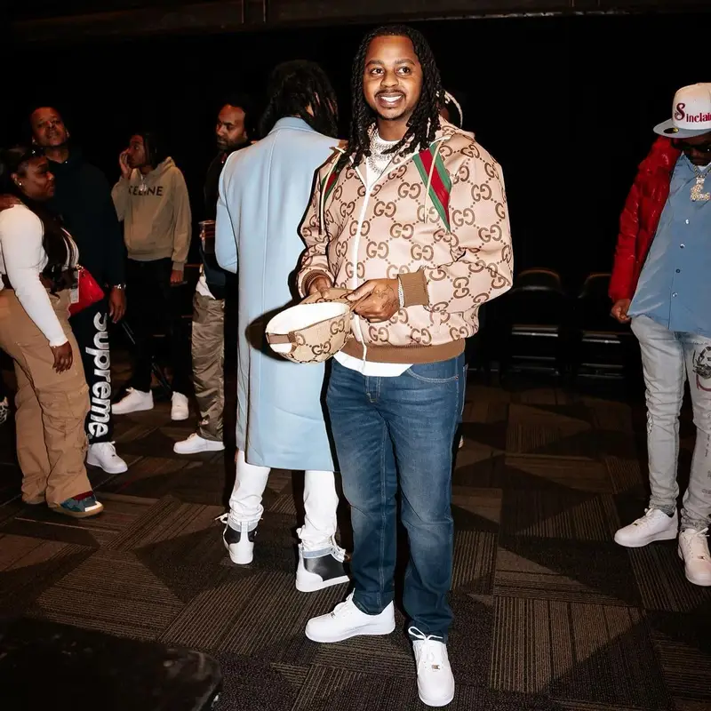 Babyface Ray outfit in Nike and Gucci, 2022