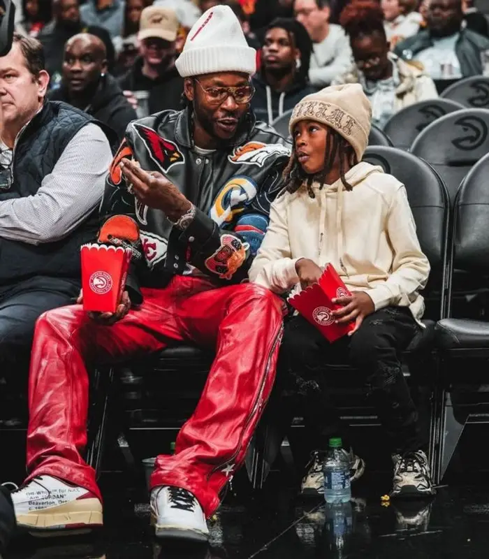 2 Chainz outfit in Jeff Hamilton, Cease±Desist, and Prada, 2022