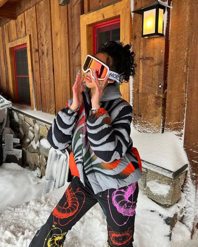 Jodie Woods outfit in ERL, MSFTSrep, and Moncler, 2022