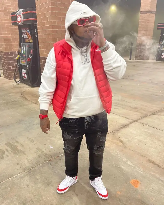 Big Yavo outfit in Fear of God, Valabasas, and Loewe, 2022