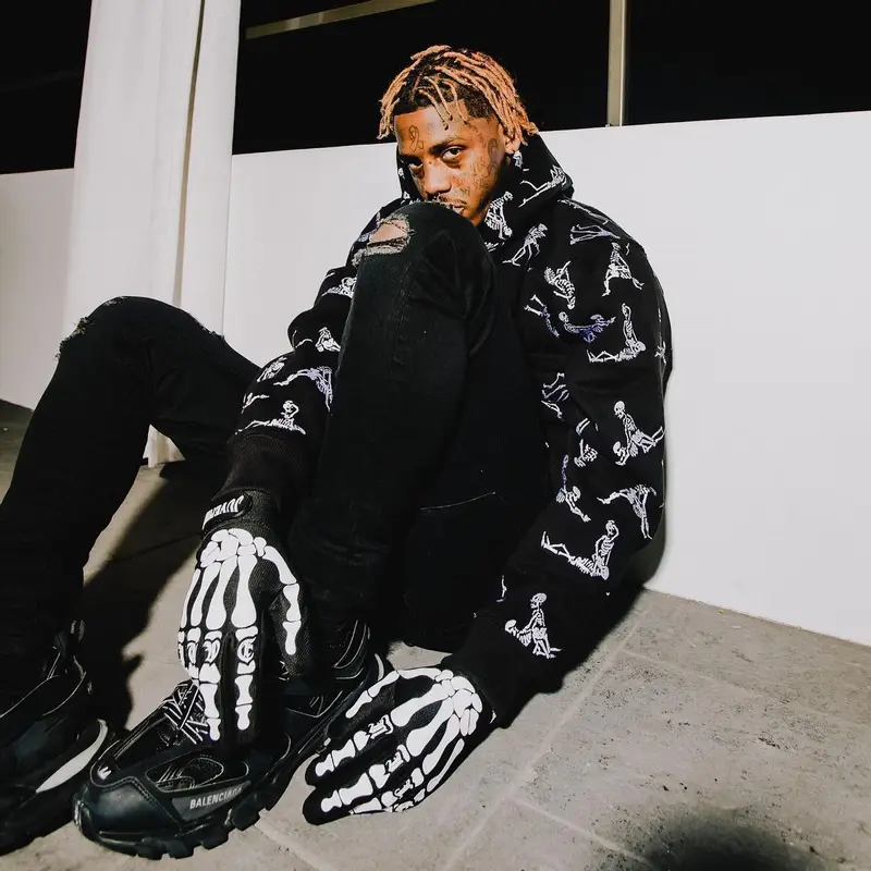 Famous Dex outfit in Juvenile and Balenciaga, 2022
