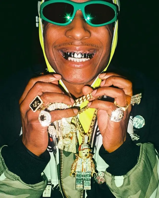 ASAP Rocky outfit in coucou bebe75018, 2022