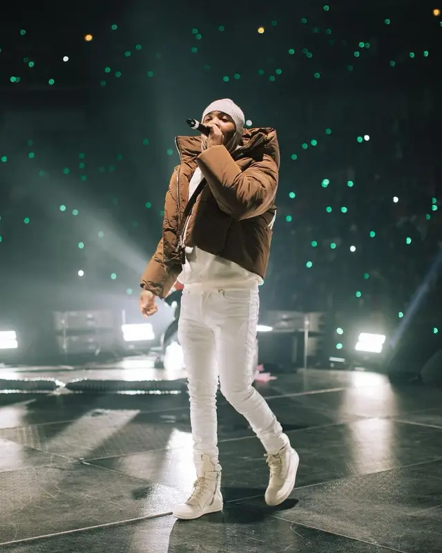 G Herbo outfit in Rhude, Amiri, and Rick Owens, 2022