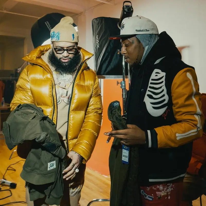 Takeoff outfit in Runtz, Gallery Dept., and Jordan, 2022