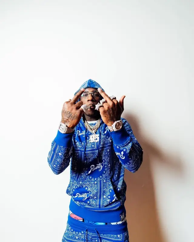 Dusty Locane outfit in Runtz, 2021