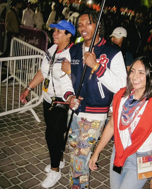 Lil Baby outfit in Kapital, 2022