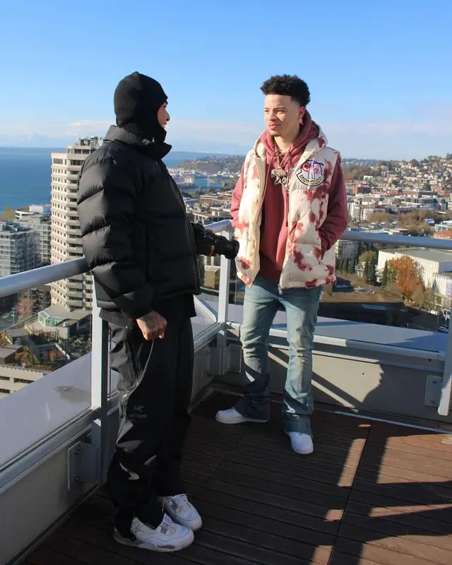 Lil Mosey outfit in Moncler, Amiri, and Nike, 2022