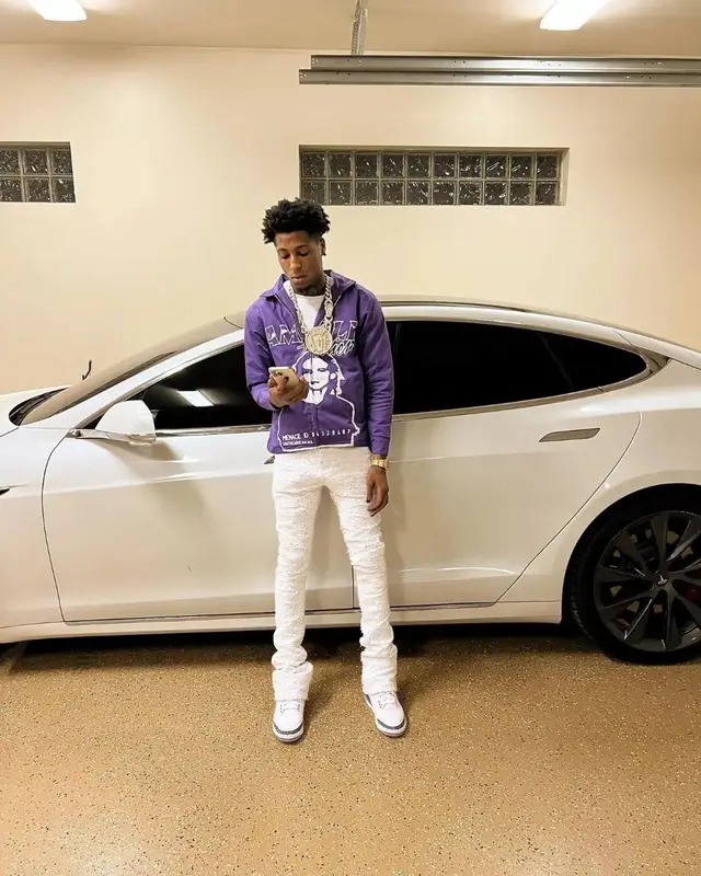 NBA YoungBoy outfit in Amilli Atelier, Polo Ralph Lauren, and Jordan, 2022