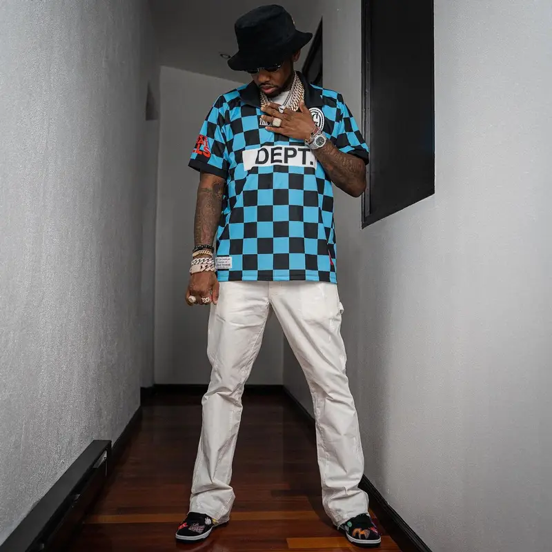 Fabolous outfit in Gallery Dept., Nike, and Cartier, 2022