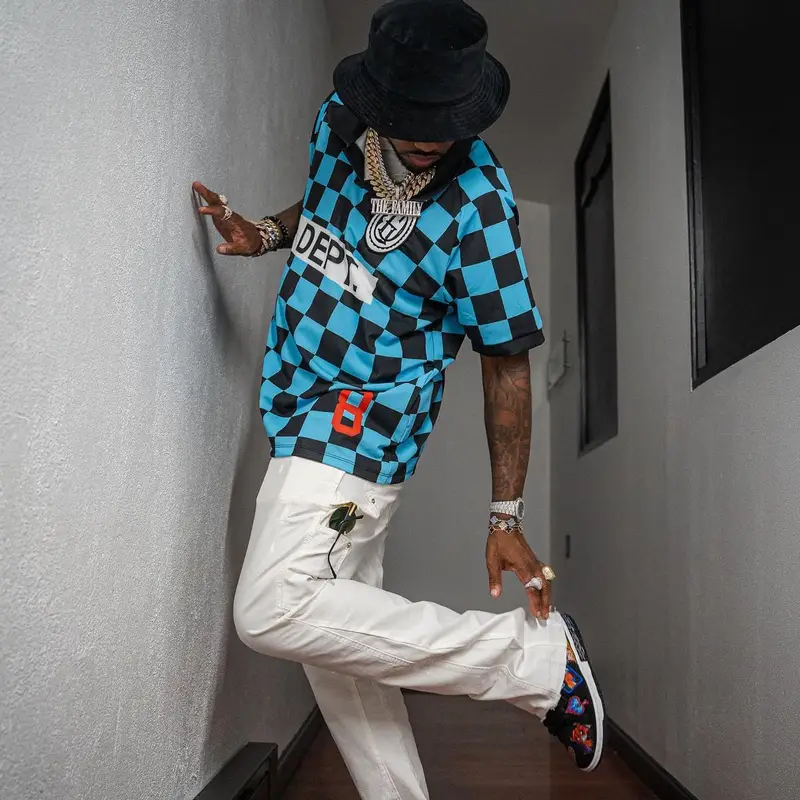 Fabolous outfit in Gallery Dept., Nike, and Cartier, 2022
