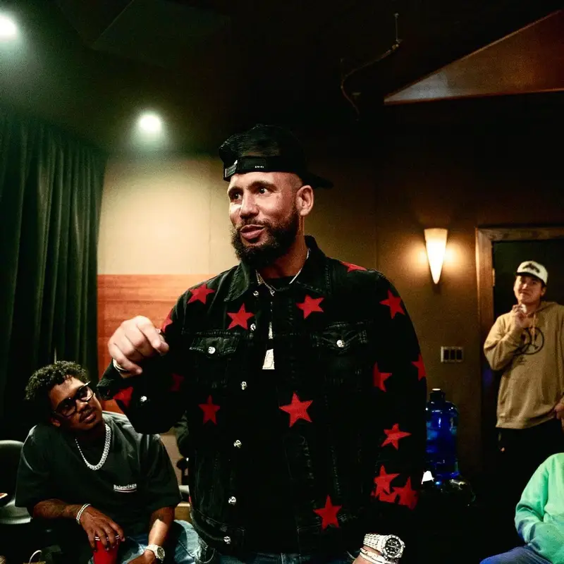 DJ Drama outfit in Chemist and Amiri, 2022