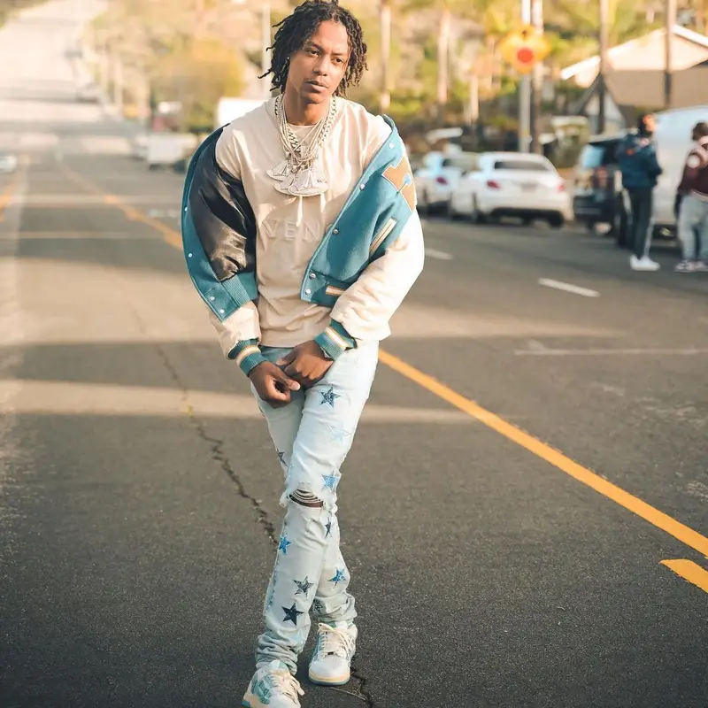 Skilla Baby outfit in Rhude, Givenchy, and Amiri, 2022