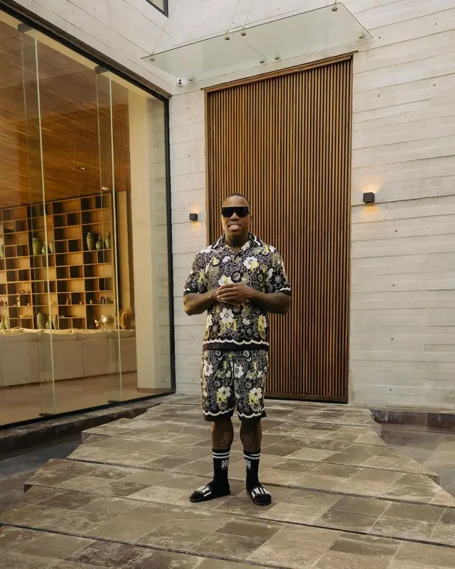 BandMan Kevo outfit in Amiri and Louis Vuitton, 2022