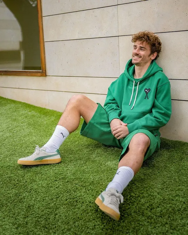 Antoine Griezmann outfit in Puma and Ami Alexandre Mattiussi, 2022