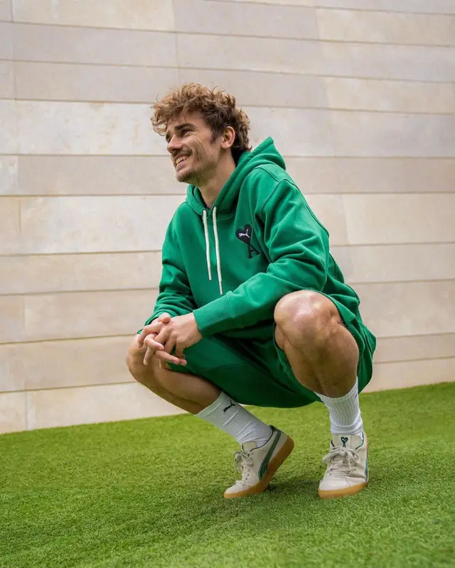 Antoine Griezmann outfit in Puma and Ami Alexandre Mattiussi, 2022