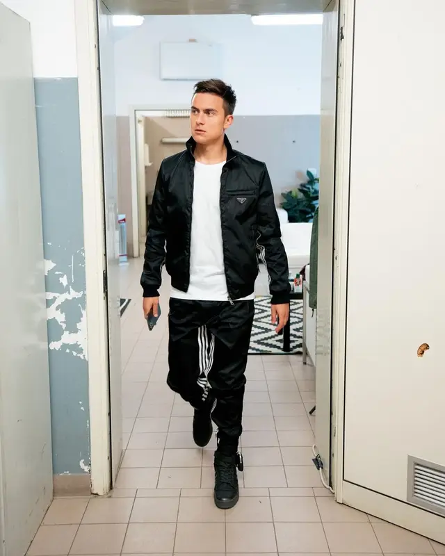 Paulo Dybala outfit in Prada and Adidas, 2022