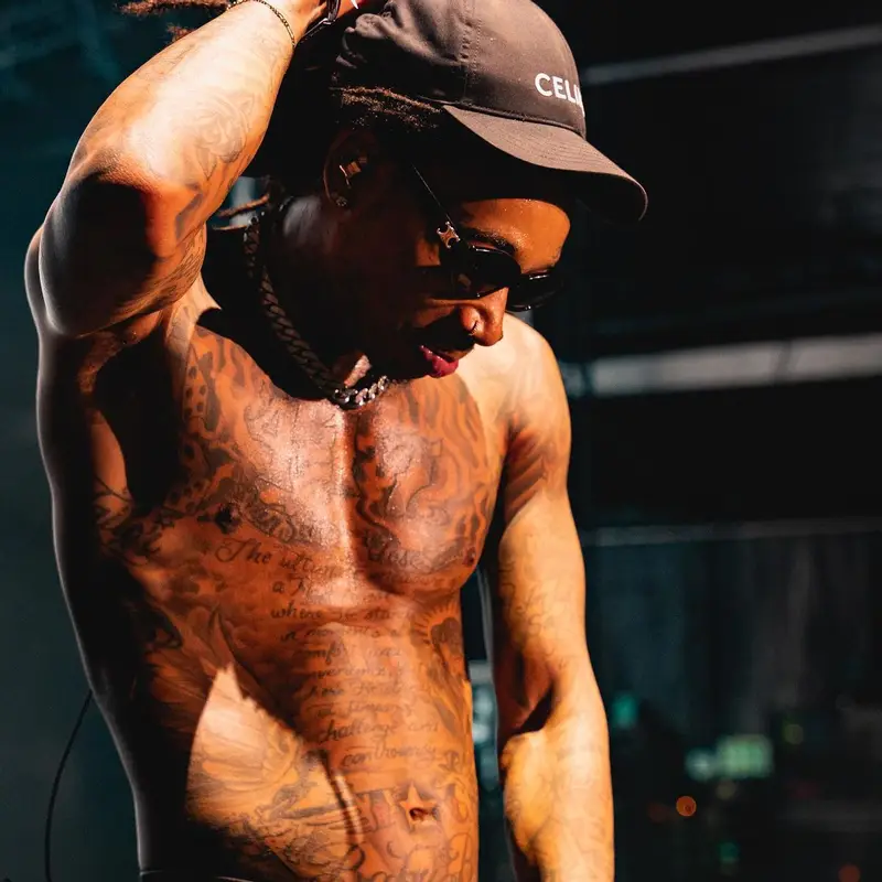 Wiz Khalifa outfit in Rick Owens, Celine, and Calvin Klein, 2022