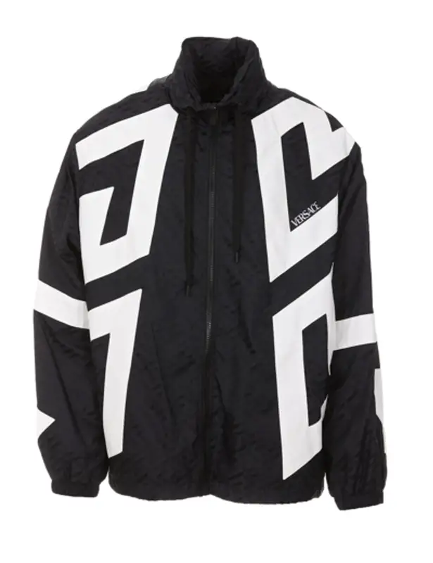 Versace Black Polyamide Outerwear Jacket $1675