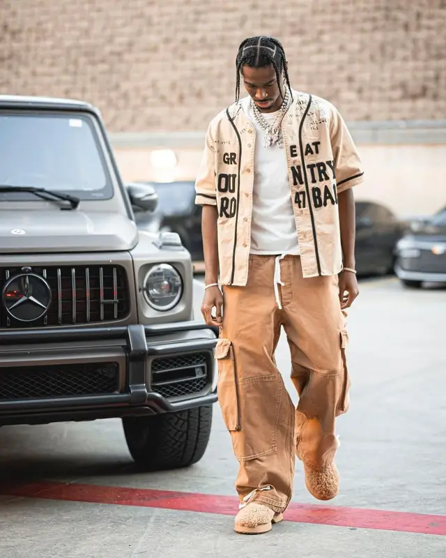 Shai outfit in Kapital, Greg Lauren, and Loewe, 2022