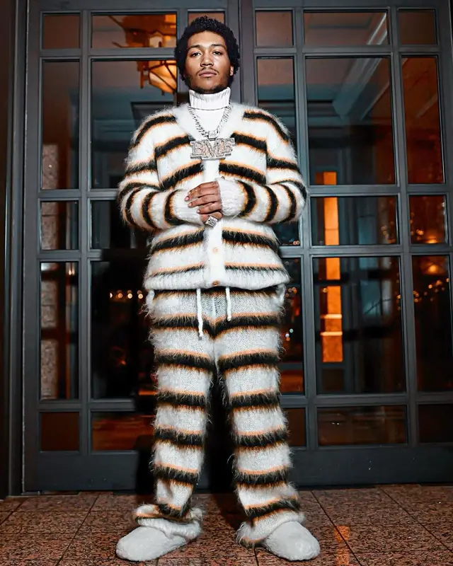 Lil Meech outfit in Marni, 2022