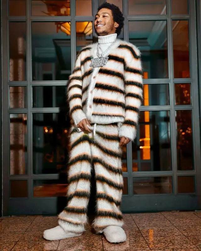 Lil Meech outfit in Marni, 2022